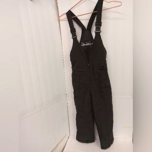 Chalet Ski Wear Toddler's Kids Size 3/4 Black Overalls Boys Unisex